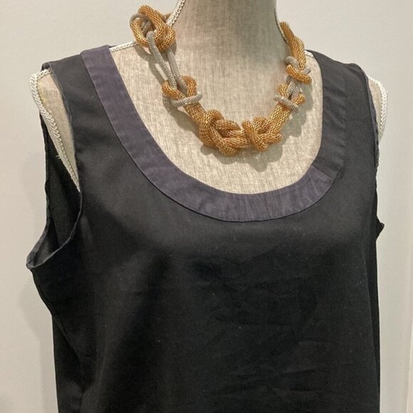 Annie Klein Black Relax Fit Tank Top SZ Large​​​​​​​ - Picture 3 of 11